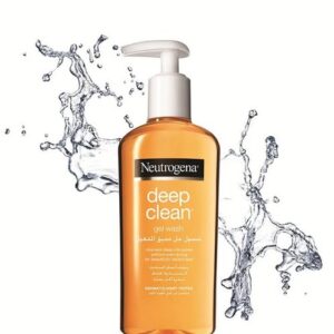 Neutrogena Deep Clean Gel Wash – Oil-Free Daily Facial Cleanser for Oily & Combination Skin (200ml)