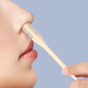 Pack of 2 Double-Sided Manual Nose Hair Trimmers – Safe & Painless Grooming Tool for Men & Women