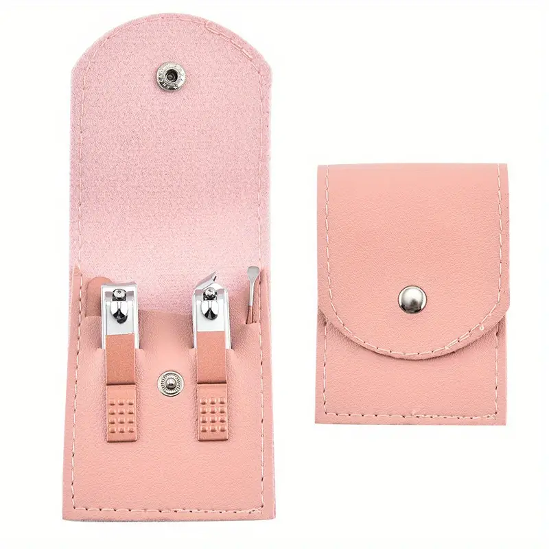 4-in-1 Professional Manicure Set – Stainless Steel Nail Care Kit with Nail Clippers, Nail File & Dead Skin Fork (Random Color) - Image 4