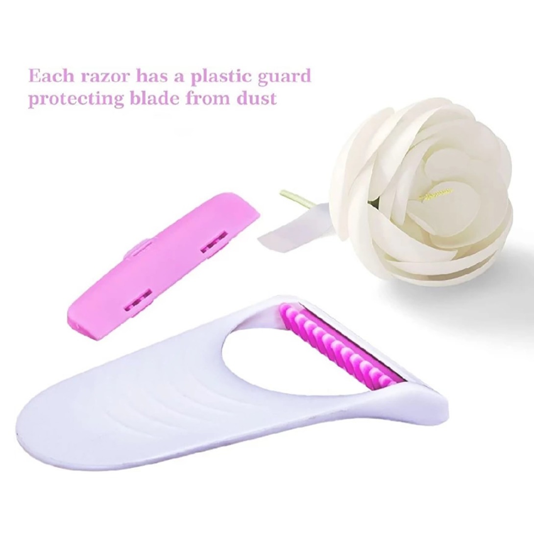 Safit Shave Body Razor Pack of 6 – White & Pink Disposable Razors for Women, Soft Blades Hair Remover for Smooth & Gentle Shaving - Image 2