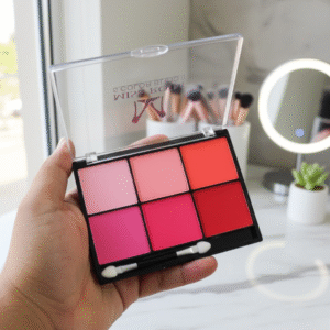Miss Rose 6-Color Makeup Blush Powder Palette – Long-Lasting, Smooth & Blendable Shades for Natural Glow and Professional Finish