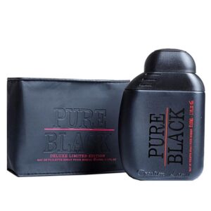 Pack of 1 - Creation Lamis Pure Black Eau de Toilette Spray for Men, Bold and Masculine Fragrance, 3.4 Fluid Ounces – Long-Lasting Scent – Premium Designer-Inspired Cologne - 100ml