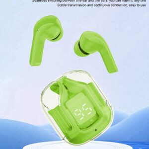 Air 31 Earbuds Wireless Earbuds With Crystal Transparent Case With Type-C Charging | Earbuds Bluetooth 5.3 - With Pouch - Random Color