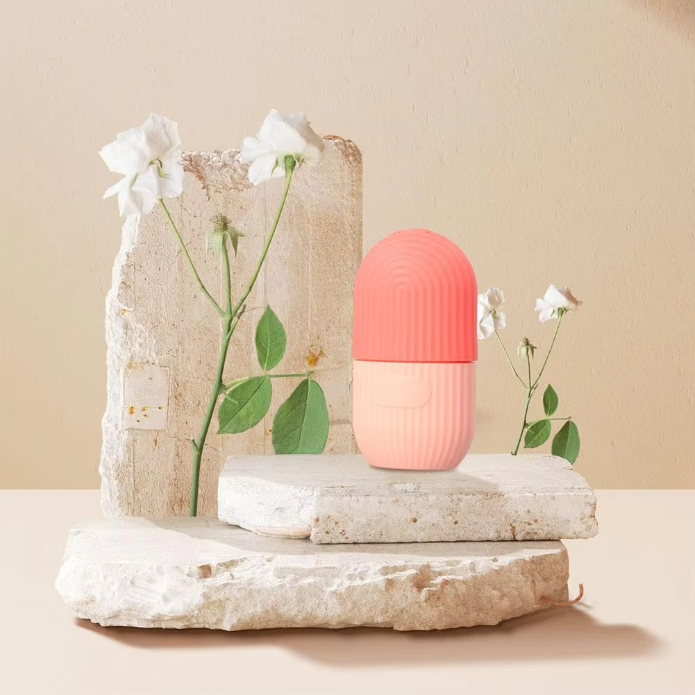 Cooling Ice Roller with Scrub – Facial Massage & Cleansing Ice Cube Lattice for Healthy, Glowing Skin (Random Color) - Image 2