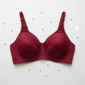 Plan Jersey Bra – Comfortable Everyday Women’s Bra | Soft Fabric, Perfect Fit, Maroon Color