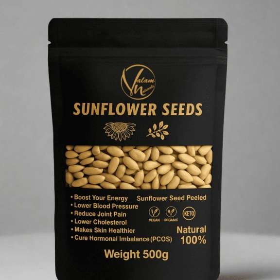 Sunflower Seeds Without Shell | 100% Natural Peeled Seeds | Rich In Protein, Fiber, And Healthy Fats For Snacking, Baking, And Cooking - Image 3