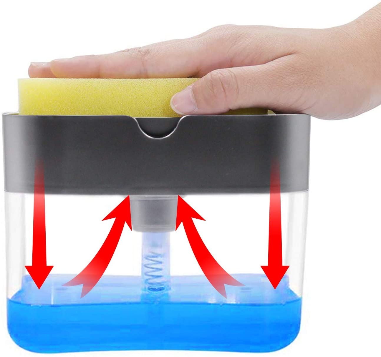 2-in-1 Soap Pump Dispenser – Kitchen Sink Liquid Soap Dispenser (Without Sponge) - Image 4