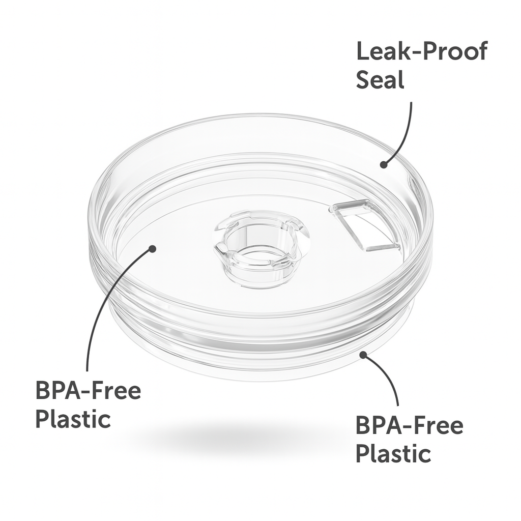 Premium Transparent Tumbler Lid – Spill-Proof, Durable, and Crystal Clear - Image 3