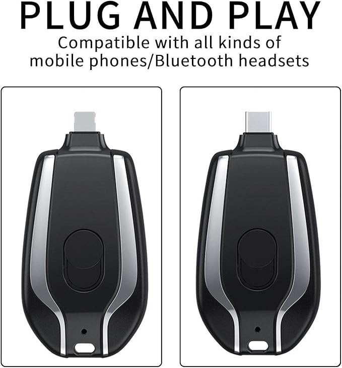 Emergency Keychain Portable Charger power bank (random color) - Image 3