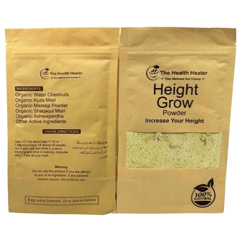 The Health Healer Height Grow Powder – 100% Natural Height Increase Supplement (60 Grams) - Image 3