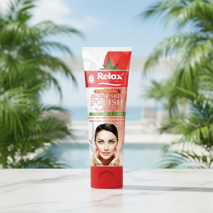 Relax Whitening Facial Skin Polish – Original Quality Brightening & Smoothing Formula for Clear, Radiant & Healthy-Looking Skin (150ml) - Image 3
