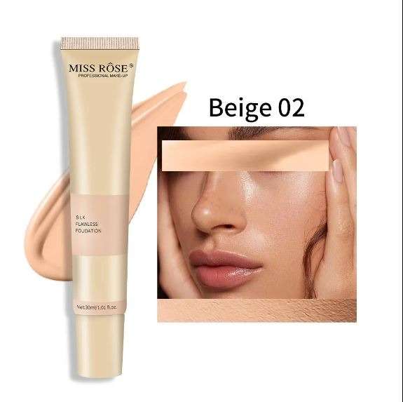 Miss Rose 3 PC Regular Deal Silk Foundation Concealer & Blender - Image 5