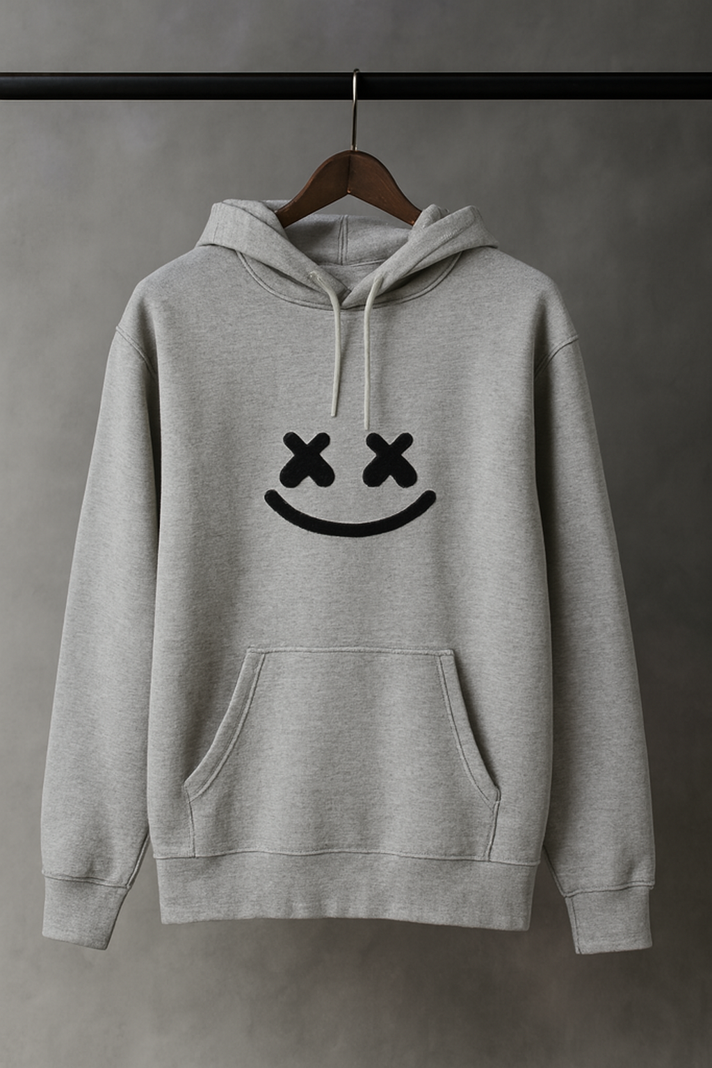 New Summer Collection Full Grey Hoodie  Printed For men And Boys - Image 2