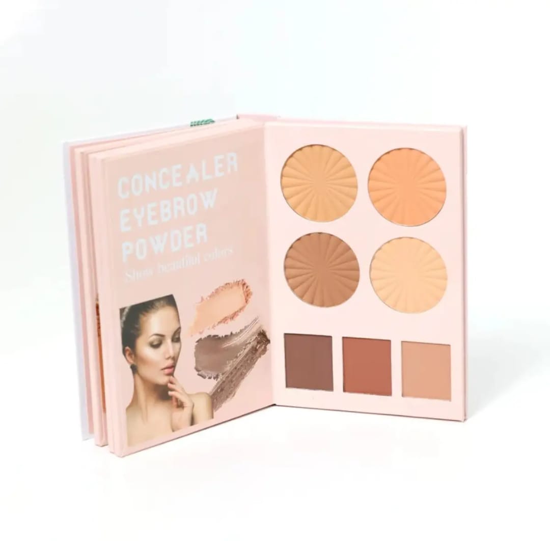 Mocallure 4 in 1 Original Professional Makeup Book Palette – All-in-One Eyeshadow, Eyebrow Powder, Concealer, Blusher & Highlighter Kit