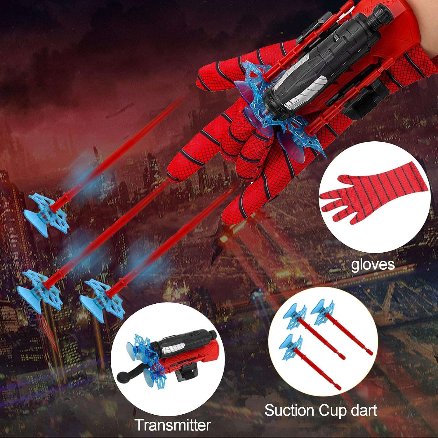 Spider-Man Wrist Shooter ,Transmitter Set For Kids - Multicolour - Image 3