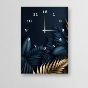 Elegant 12x16 Inch Wooden Wall Clock – Digital Printed Design, Hook Hanging (Without Battery)