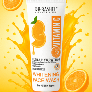 Dr Rashel Vitamin C Ultra Hydrating Whitening Face Wash – Brightening & Moisturizing Cleanser, 100ml (1 Pc)