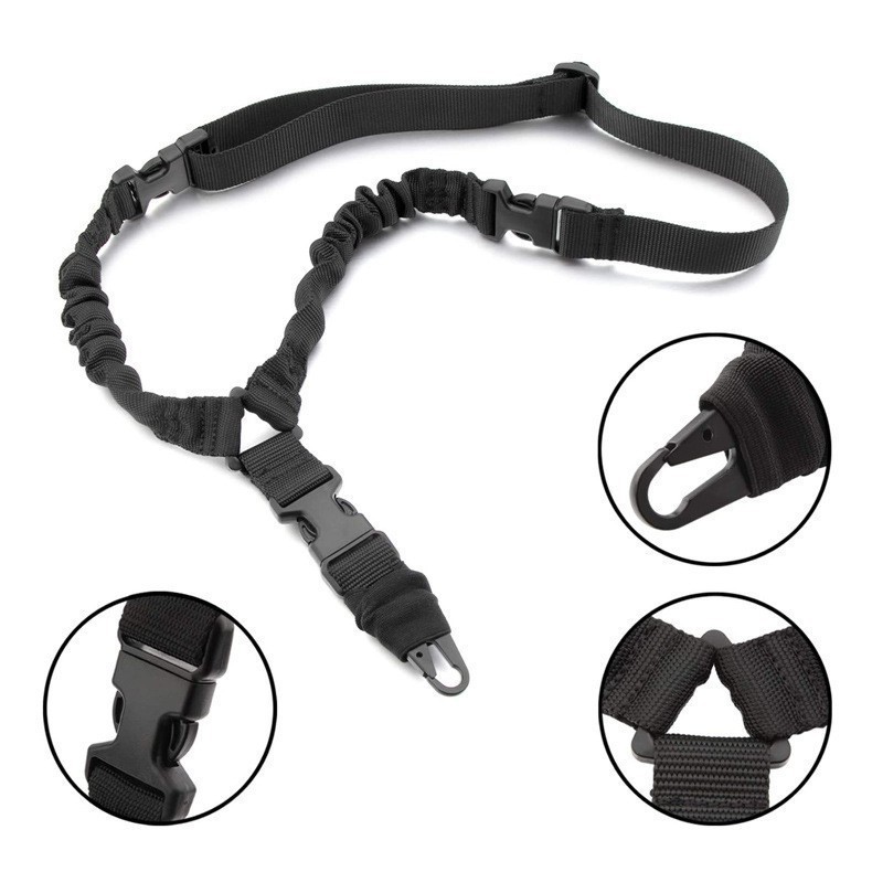 Durable Tactical Rifle Sling for Hunting & Training – Adjustable, Bungee, Quick Detach - Image 3