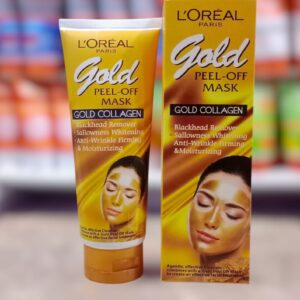 L’Oréal Paris Gold Peel-Off Mask – Gold Collagen Blackhead Remover, Whitening & Anti-Wrinkle Firming Face Mask (100ml)