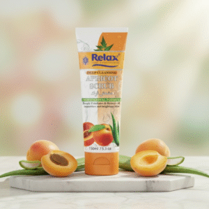 Relax Apricot Scrub – Original Quality Exfoliating Face Scrub for Deep Cleansing, Smooth, Clear & Naturally Radiant Skin (150ml)
