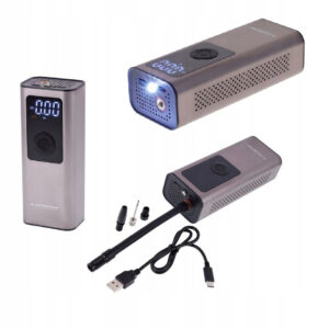 Air Compressor – Wireless Electric Air Pump for Car & Bike Tires | 150 PSI / 10 BAR Portable Compressor with 2000mAh Battery ( Black )