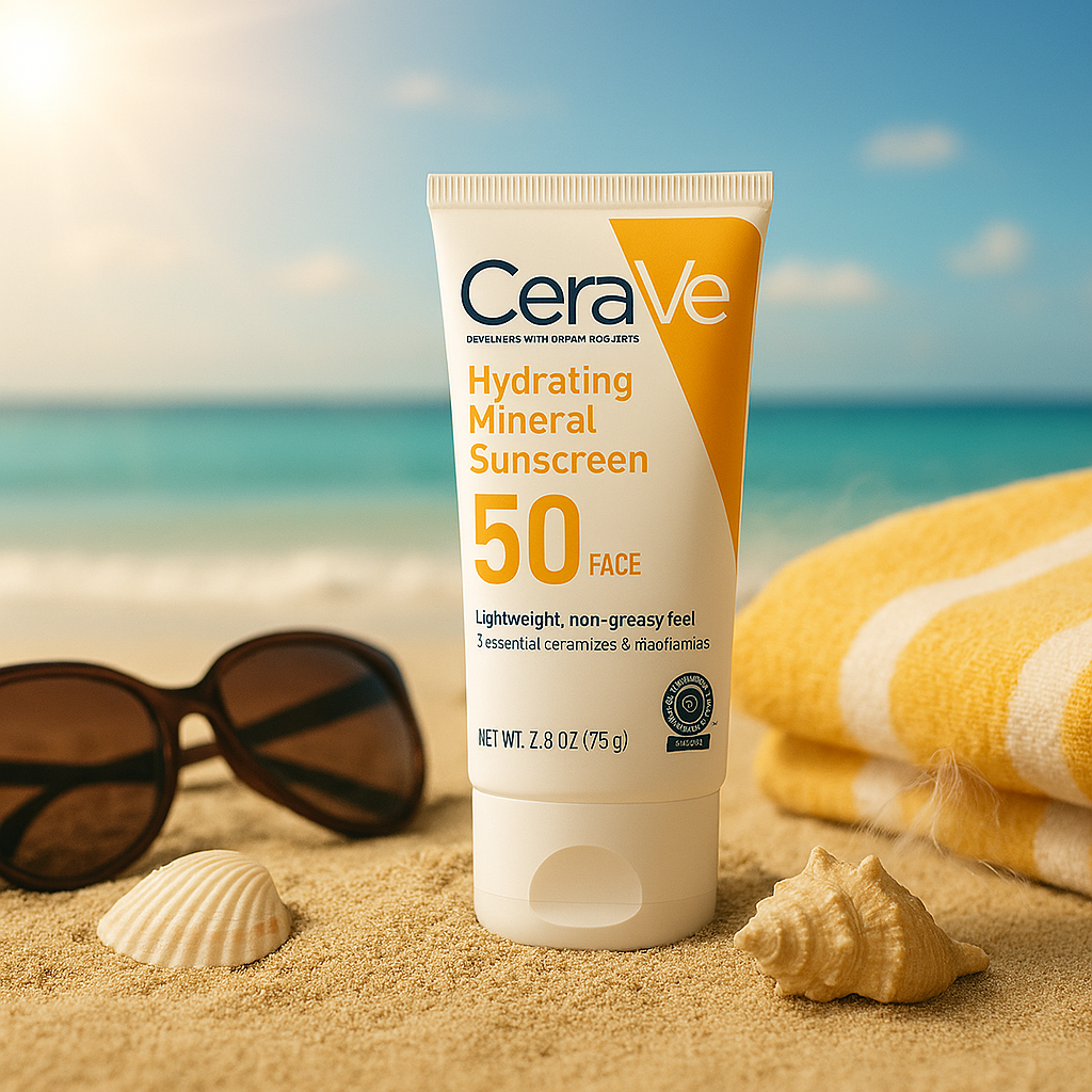 CeraVe Skincare Set – Night Cream, Retinol Serum, Acne Foaming Cream Cleanser, and Hydrating Mineral Sunscreen SPF 50 – Dermatologist Developed - Image 3