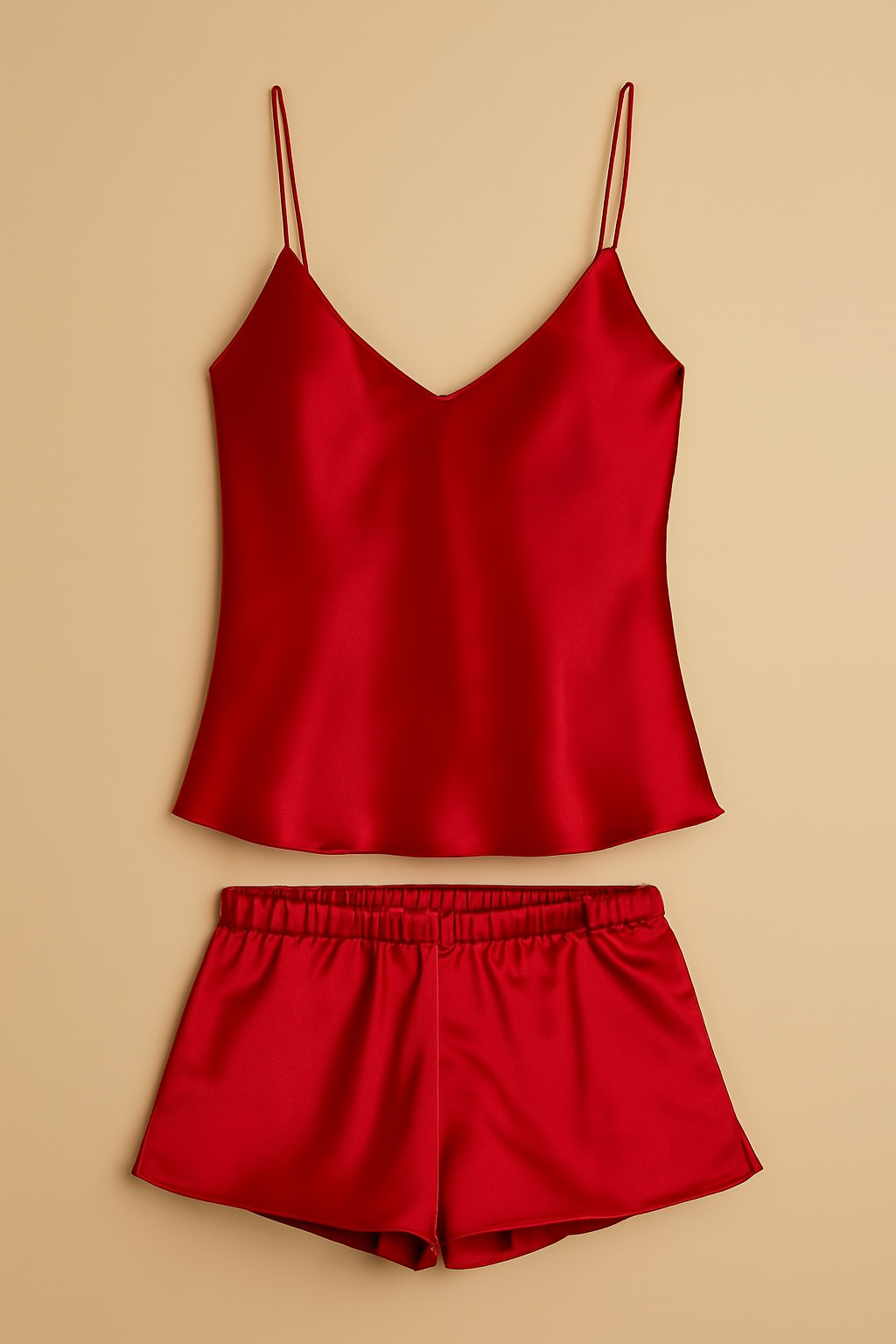 Satin Sleepwear Set β Luxe Camisole & Shorts in Navy, Maroon & Black | Silky Soft, Elegant FitSatin Sleepwear Set β Luxe Camisole & Shorts in Navy, Maroon & Black | Silky Soft, Elegant Fit - Image 3