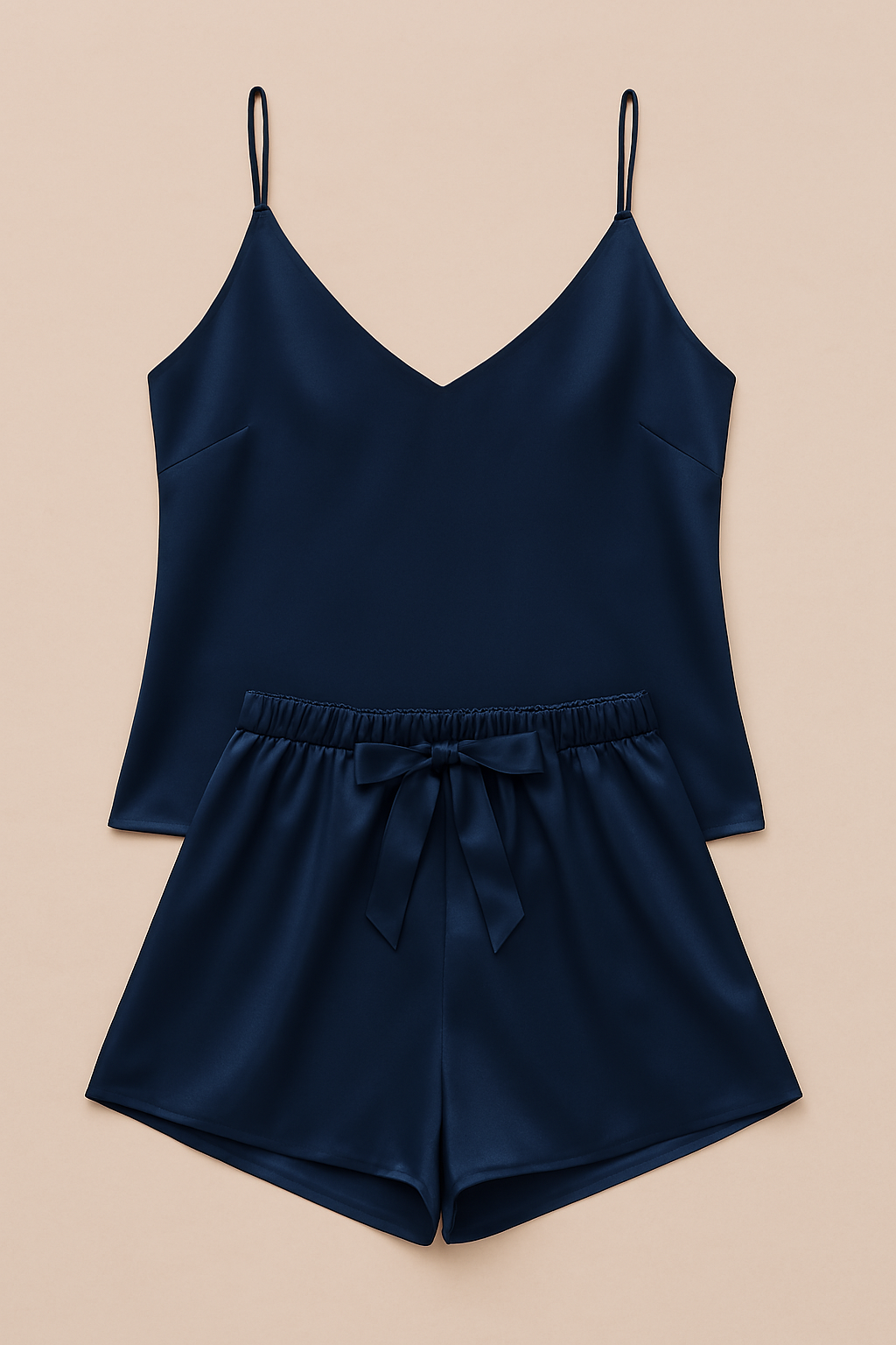 Satin Sleepwear Set β Luxe Camisole & Shorts in Navy, Maroon & Black | Silky Soft, Elegant FitSatin Sleepwear Set β Luxe Camisole & Shorts in Navy, Maroon & Black | Silky Soft, Elegant Fit