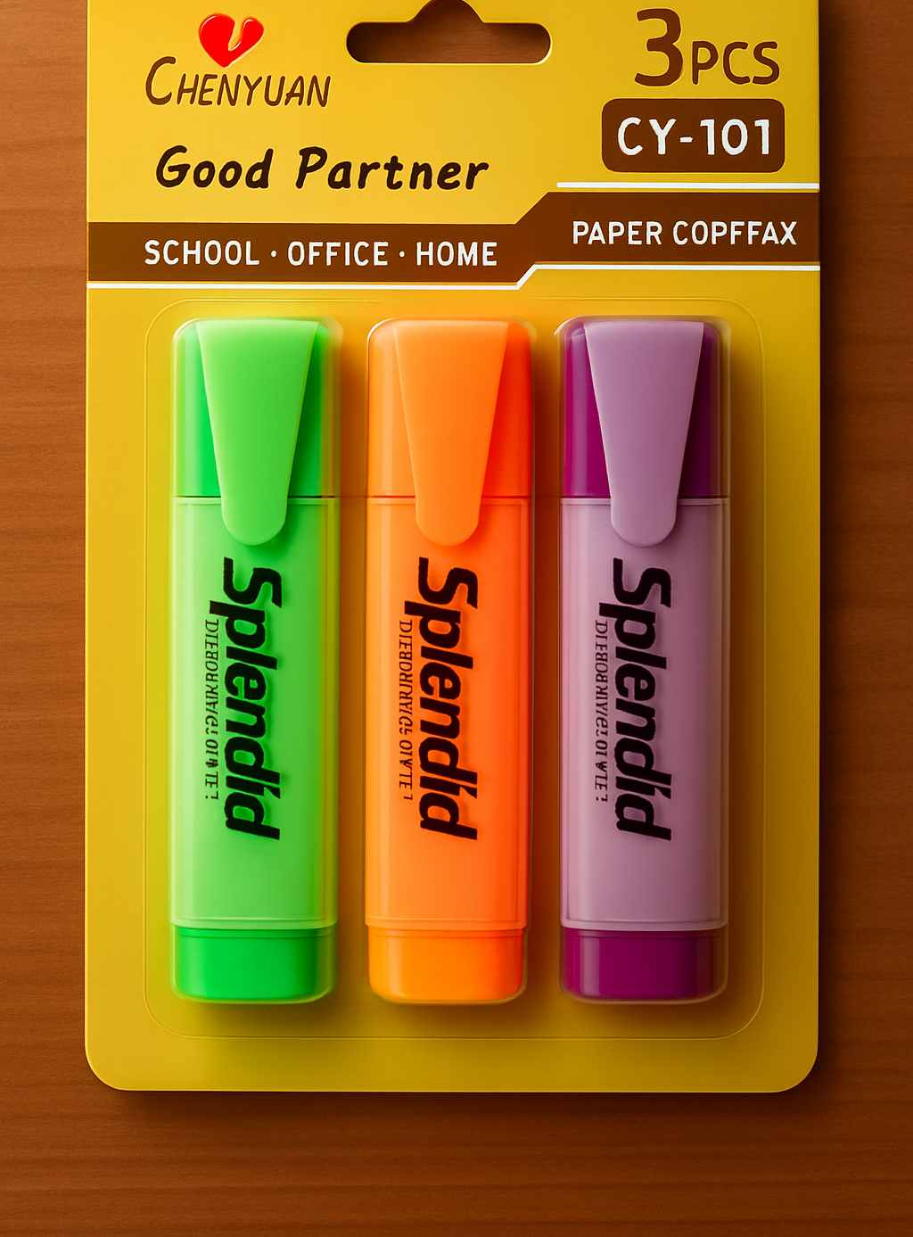 Pack of 3 Highlighters – Vibrant, Long-Lasting, Smooth Ink for Study, Office & Creative Use - Image 2