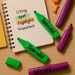 Pack of 3 Highlighters – Vibrant, Long-Lasting, Smooth Ink for Study, Office & Creative Use