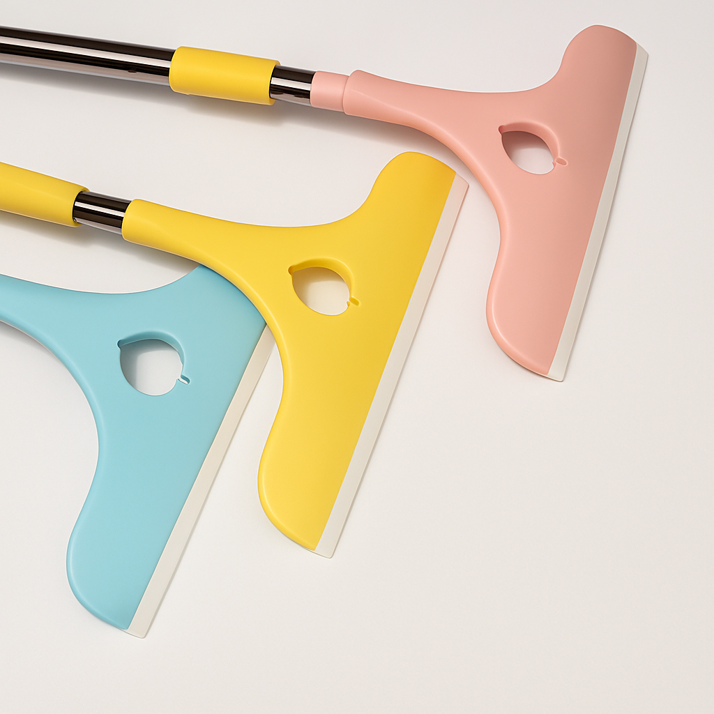 Stainless Steel Glass Wiper with Retractable Handle – Window & Glass Cleaning Scraper (Random color) - Image 3