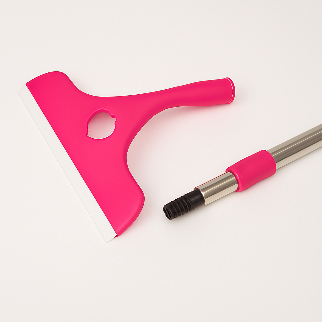 Stainless Steel Glass Wiper with Retractable Handle – Window & Glass Cleaning Scraper (Random color) - Image 4