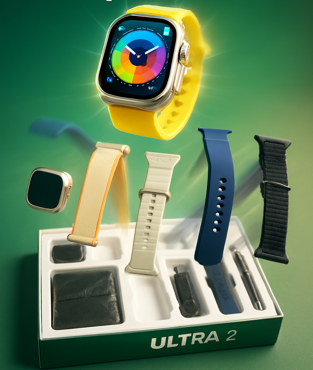 New Model S200 Smart Watch – Full Display with Original Strap, Wallet Feature & Protective Cover - Image 4