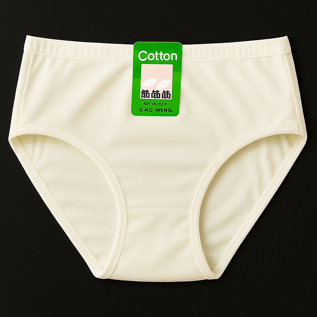 Jersey Plain Panties for Women – Soft, Comfortable & Lightweight Everyday Underwear, Available in Sizes S, M, L (Beige)