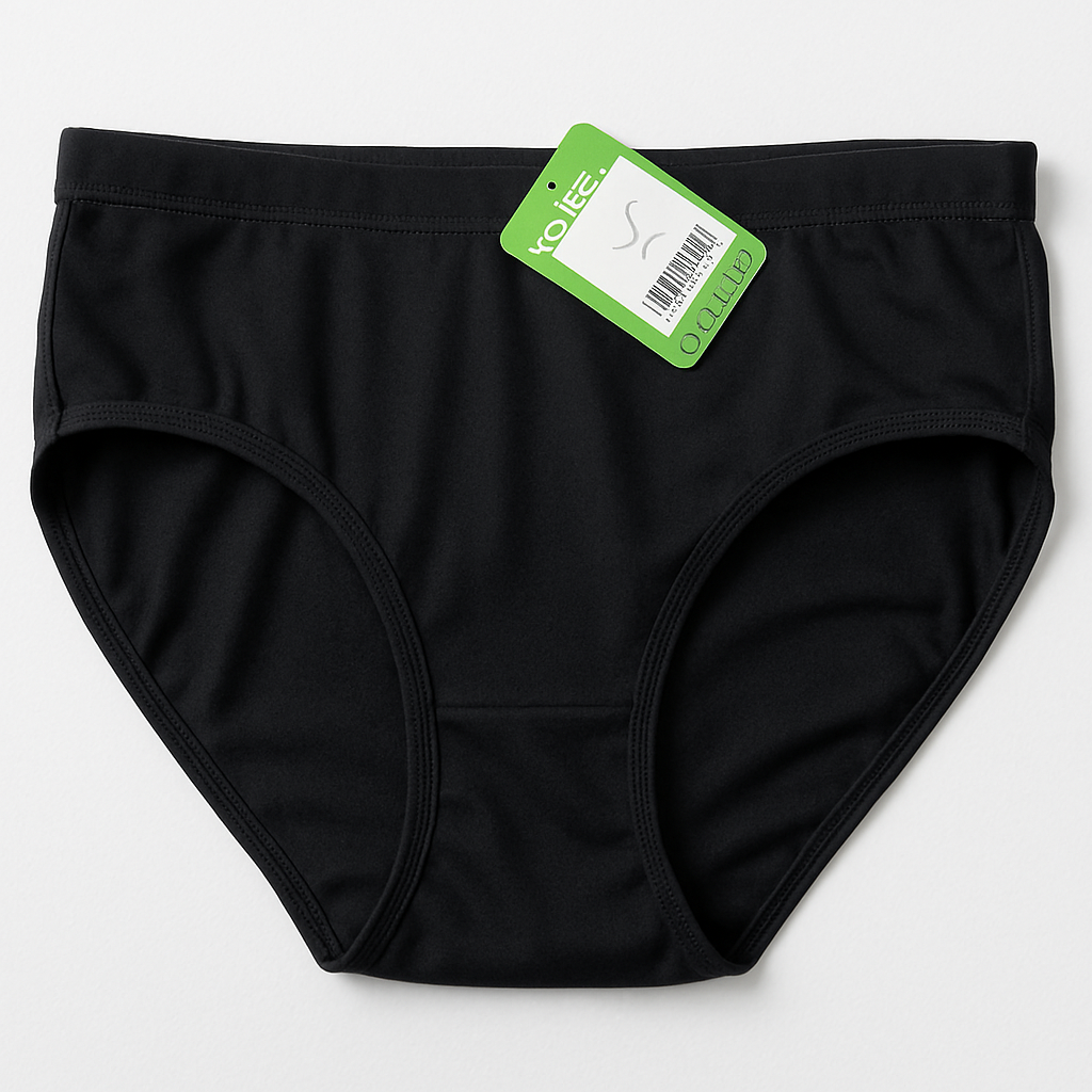 Jersey Plain Panty for Women – Lightweight, Comfortable & Soft Everyday Wear Underwear, Available in Sizes S, M, L (Black) - Image 2