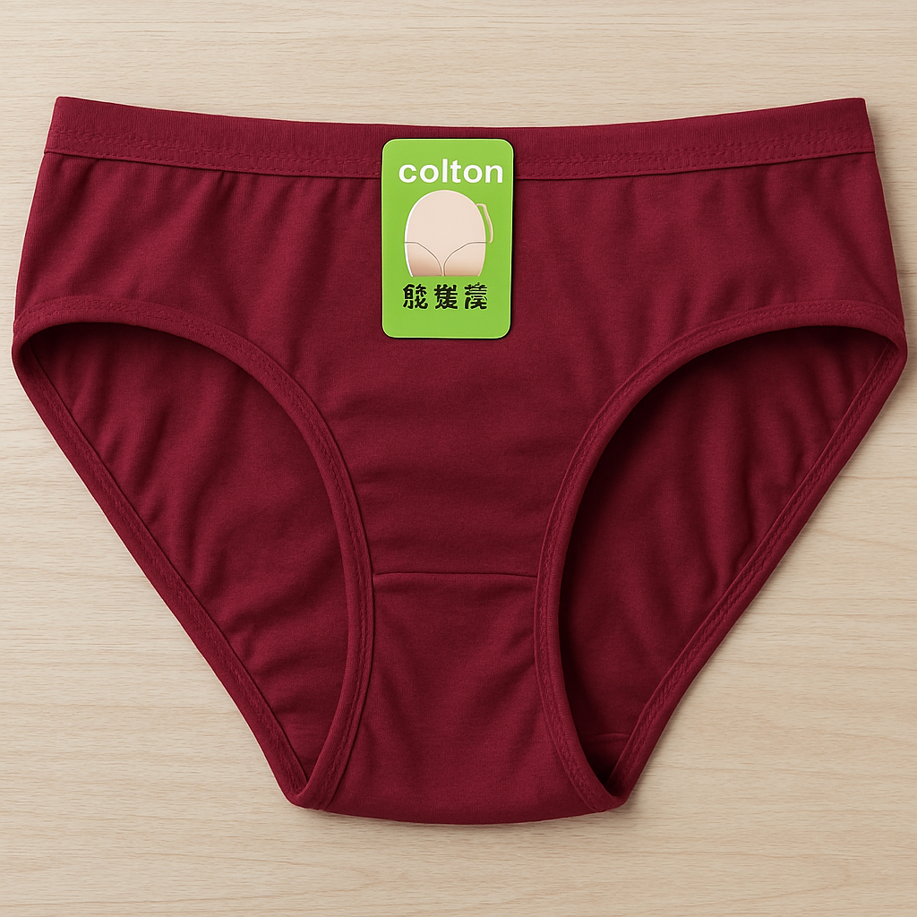 Jersey Plain Panty for Women – Soft, Lightweight & Comfortable Everyday Underwear, Breathable Jersey Fabric in Maroon - Image 4