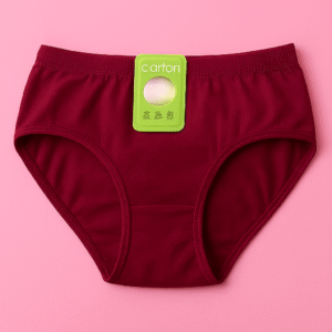 Jersey Plain Panty for Women – Soft, Lightweight & Comfortable Everyday Underwear, Breathable Jersey Fabric in Maroon