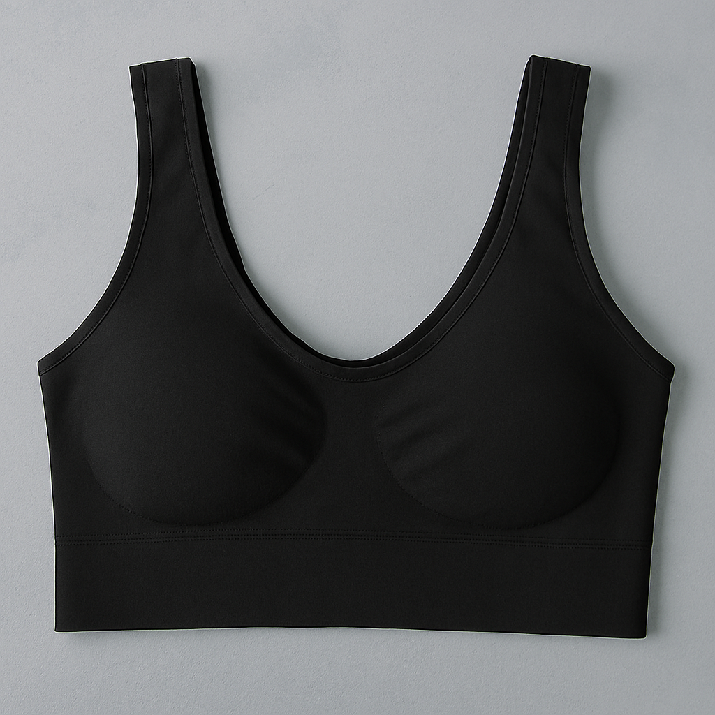 Ladies Air Bra – Soft Jersey Fabric, Plain Non-Padded Design, Comfortable & Lightweight Everyday Wear Lingerie in Black Color (Stretchable Size) - Image 3
