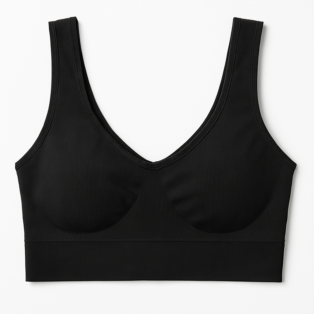 Ladies Air Bra – Soft Jersey Fabric, Plain Non-Padded Design, Comfortable & Lightweight Everyday Wear Lingerie in Black Color (Stretchable Size) - Image 2