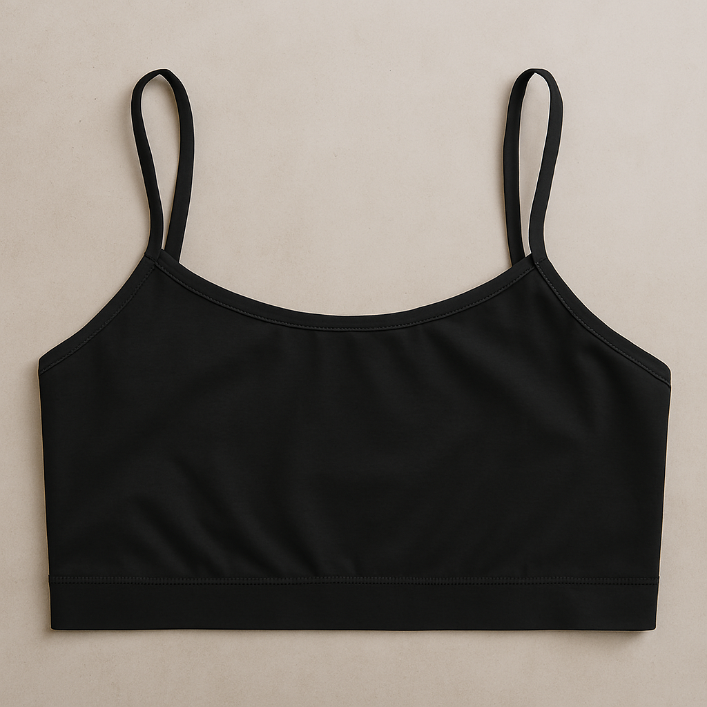 Teenagers’ Malai Non-Padded Bra – Soft, Lightweight & Comfortable Everyday Wear Lingerie, Plain Design in Black, Sizes 28, 30, 32 - Image 2