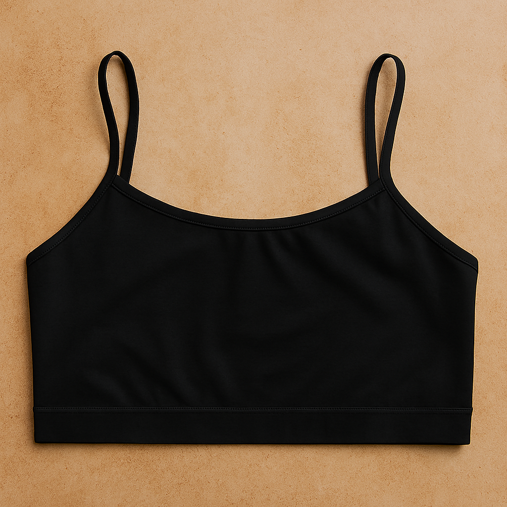 Teenagers’ Malai Non-Padded Bra – Soft, Lightweight & Comfortable Everyday Wear Lingerie, Plain Design in Black, Sizes 28, 30, 32 - Image 3