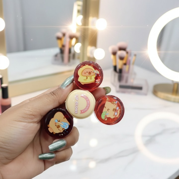 3 in 1 Spinner Lip Gloss/Tint – Hydrating Liquid Lip Color, Glossy & Vibrant Finish, Multicolor Red Shades, Long-Lasting Shine & Moisturizing Formula