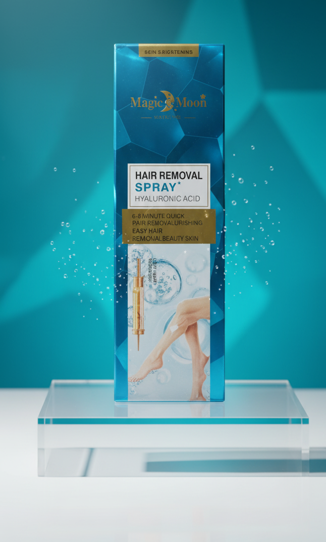 Magic Moon 120ml Hair Removal Spray And Gel – Original Formula, Quick and Effective Painless Hair Remover for Smooth Skin – Random Color - Image 2