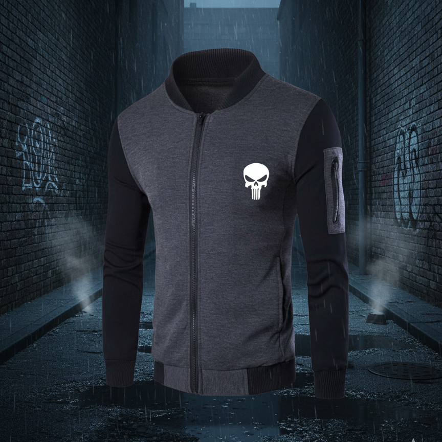 New Winter Collection Printed Zipper Jacket for Men & Boys – French Fleece, Premium Quality, Stylish, Warm & Comfortable Winter Wear (M, L, XL) - Image 3