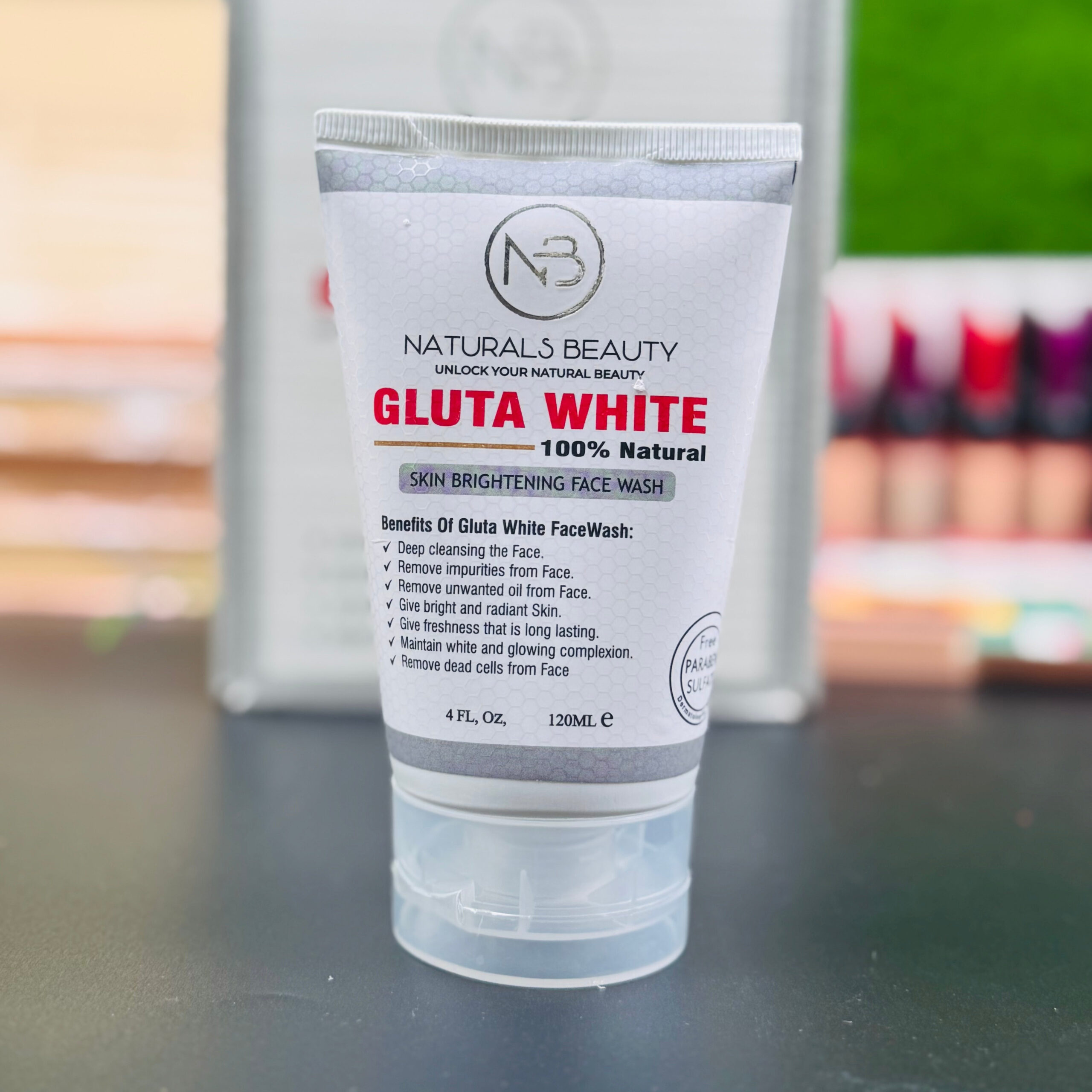 Gluta White Original Skin Brightening Face Wash – Glow Naturally! 120 ml - Image 2