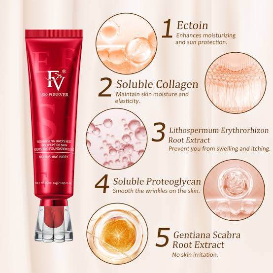FV Foundation, Oil Absorb Liquid Foundation | Best Tube Foundation 30g - Image 3