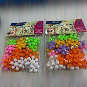32 pcs Snowflakes Colorful Toy Building Blocks Flower-Shaped Set | Plastic colorful snowflakes toy