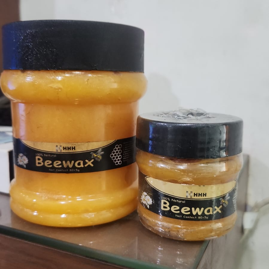 HHH Beewax 500g – Pure, Natural & Multipurpose Beekeeping Wax for DIY, Furniture Shining & Wood Polish