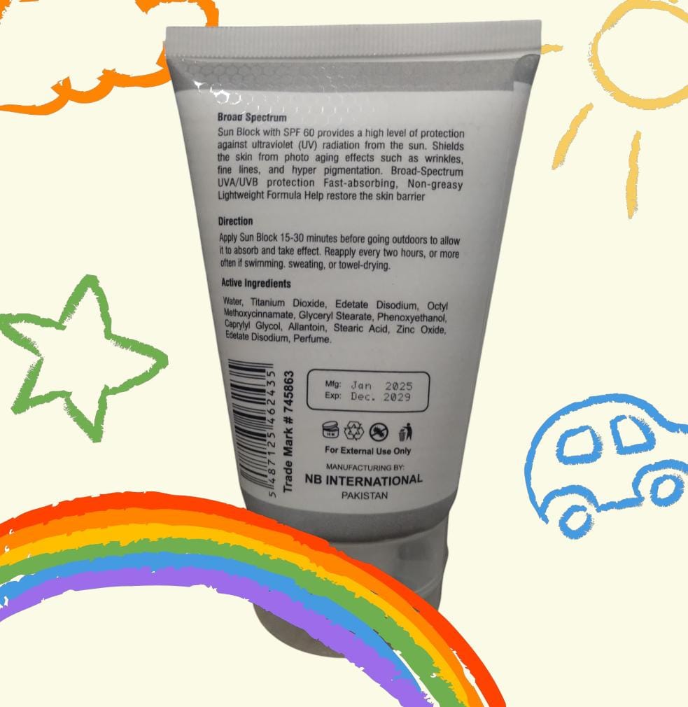 Naturals Beauty Gluta White Skin Brightning Sun Block Spf 60+ UAV&UVB 120 ML - Image 4