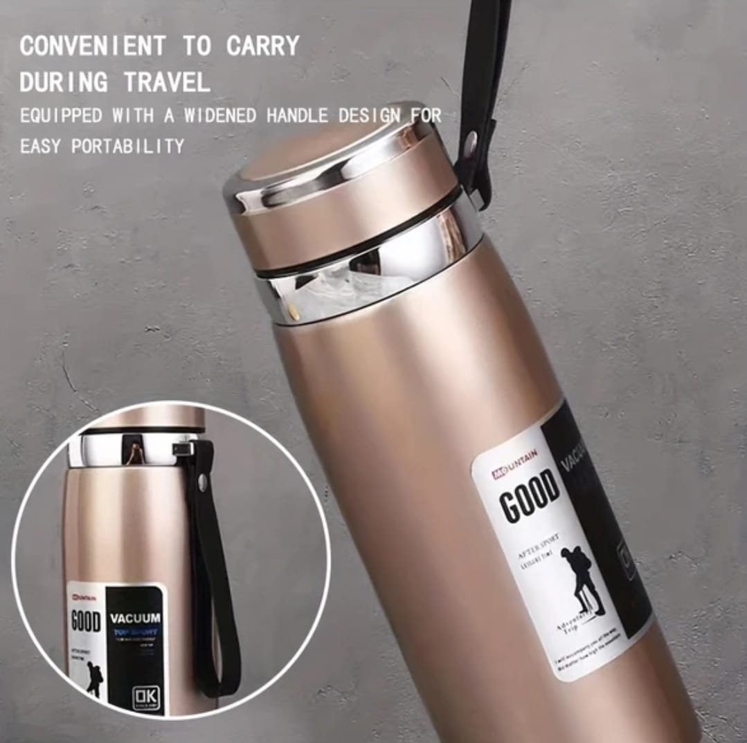 1000ml Large Capacity Stainless Steel Thermos Bottle – Hot & Cold Vacuum Flask Water Bottle (Random color) - Image 2